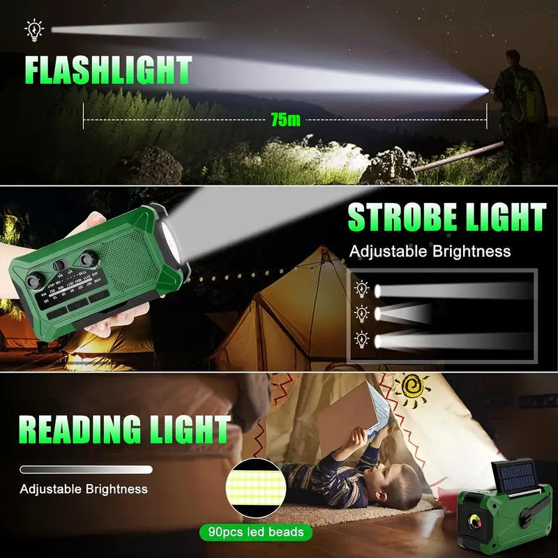 Emergency Radio Power Bank 10,000mAh