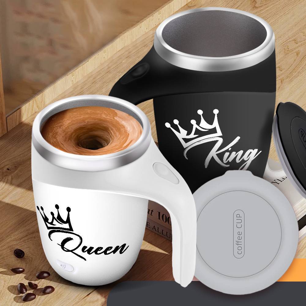 Self Stirring Mug – King or Queen Edition (350ml)