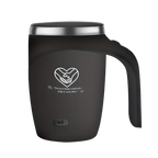 Self-Stirring Coffee Mug – Hold Onto Each Other Edition (Stainless Steel, 380ml)