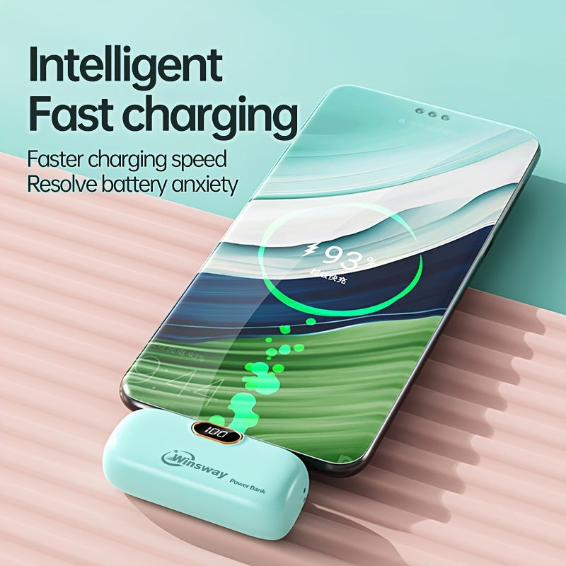 Portable Power Bank 5000mAh – Wireless & USB-C Charging