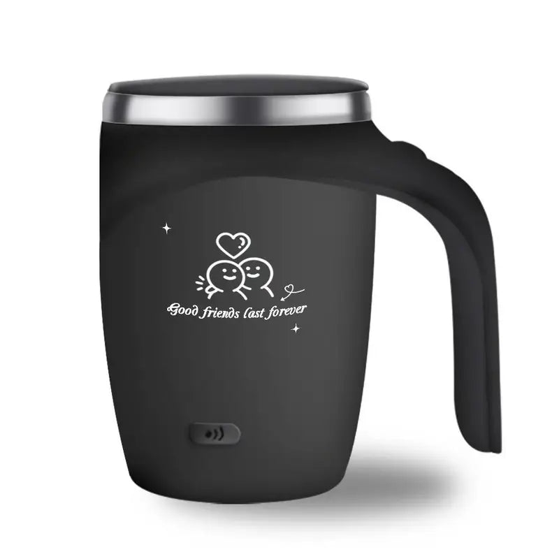 Self-Stirring Coffee Mug – Forever Together Edition (Stainless Steel, 380ml)