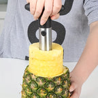 Stainless Steel Pineapple Corer & Slicer – Quick Fruit Cutter with Easy Handle