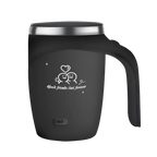 Self-Stirring Coffee Mug – Forever Together Edition (Stainless Steel, 380ml)