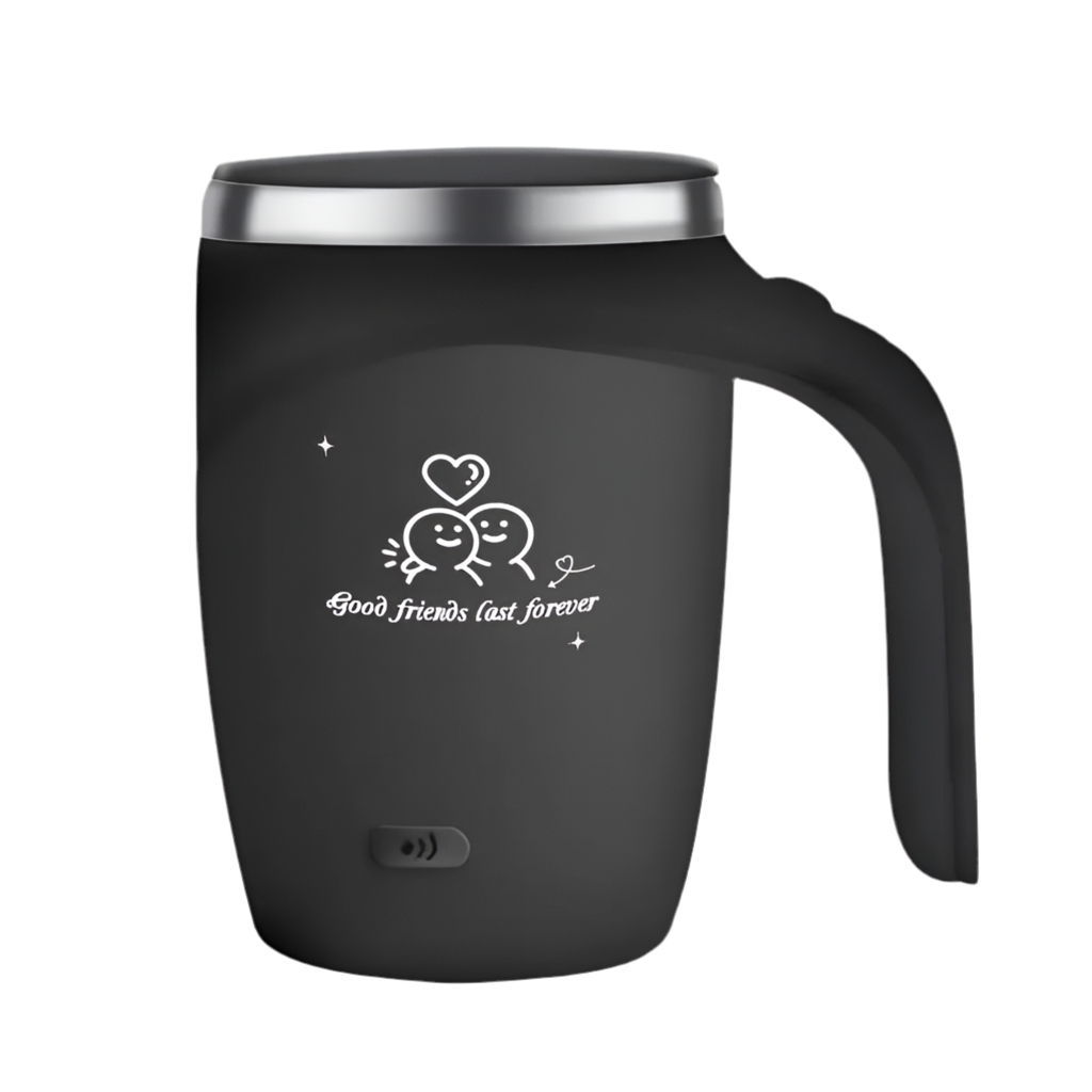 Self-Stirring Coffee Mug – Forever Together Edition (Stainless Steel, 380ml)