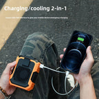 3-in-1 Portable Fan – Mini AC, Flashlight & Power Bank