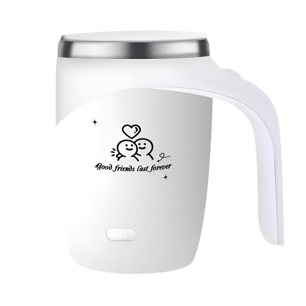 Self-Stirring Coffee Mug – Forever Together Edition (Stainless Steel, 380ml)