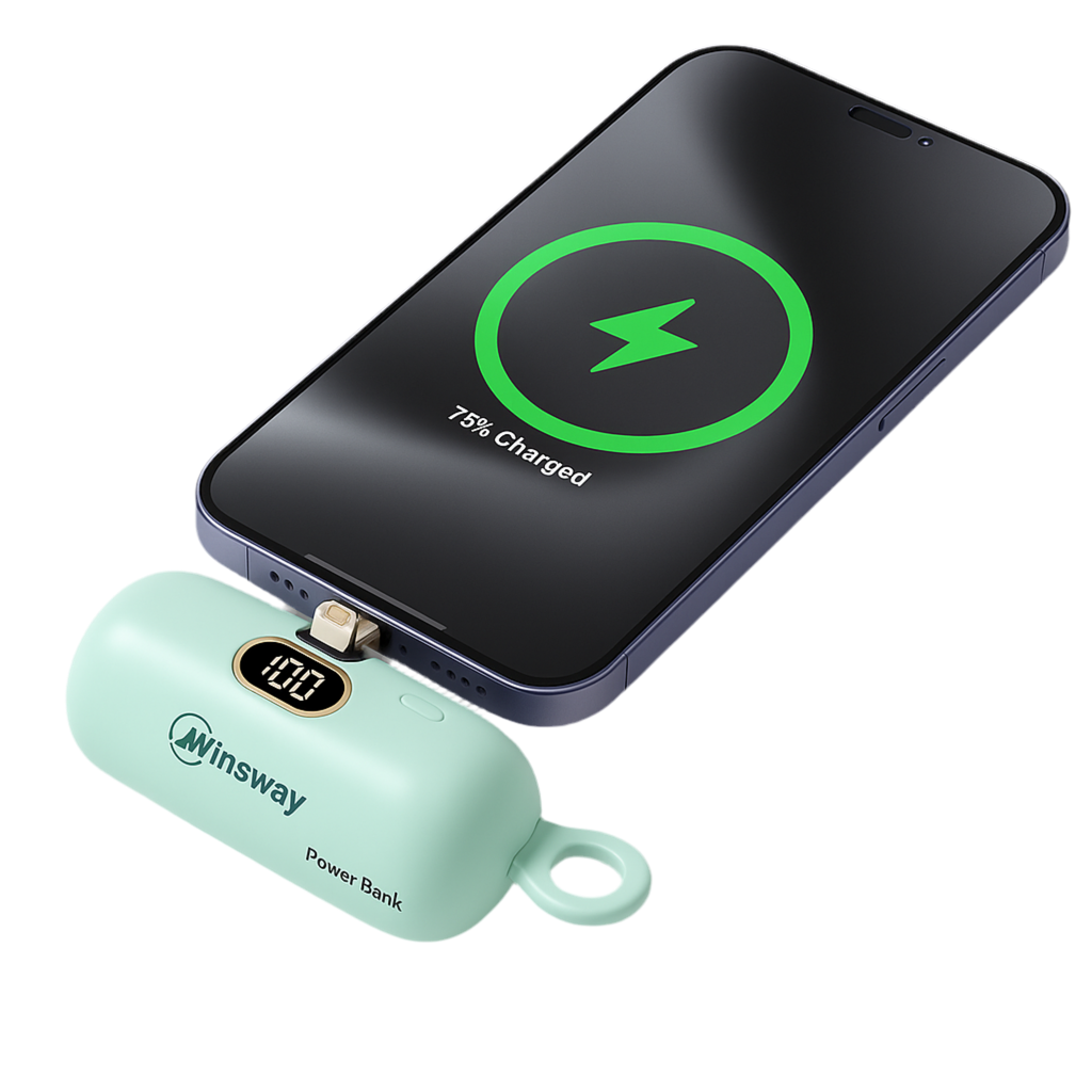 Portable Power Bank 5000mAh – Wireless & USB-C Charging