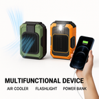 3-in-1 Portable Fan – Mini AC, Flashlight & Power Bank