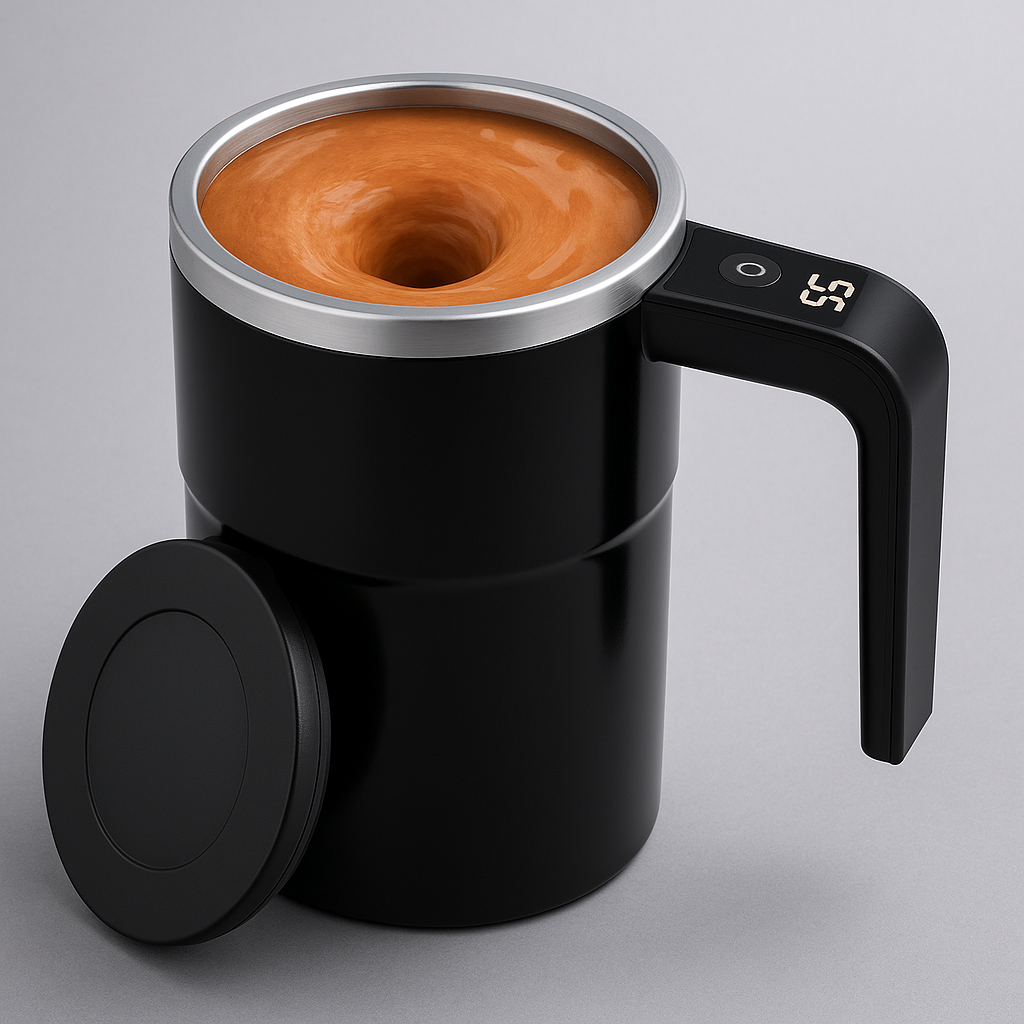 Self‑Stirring Mug with LCD – 350 ml