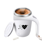 Self-Stirring Coffee Mug – True Love Edition (Stainless Steel, 380ml)