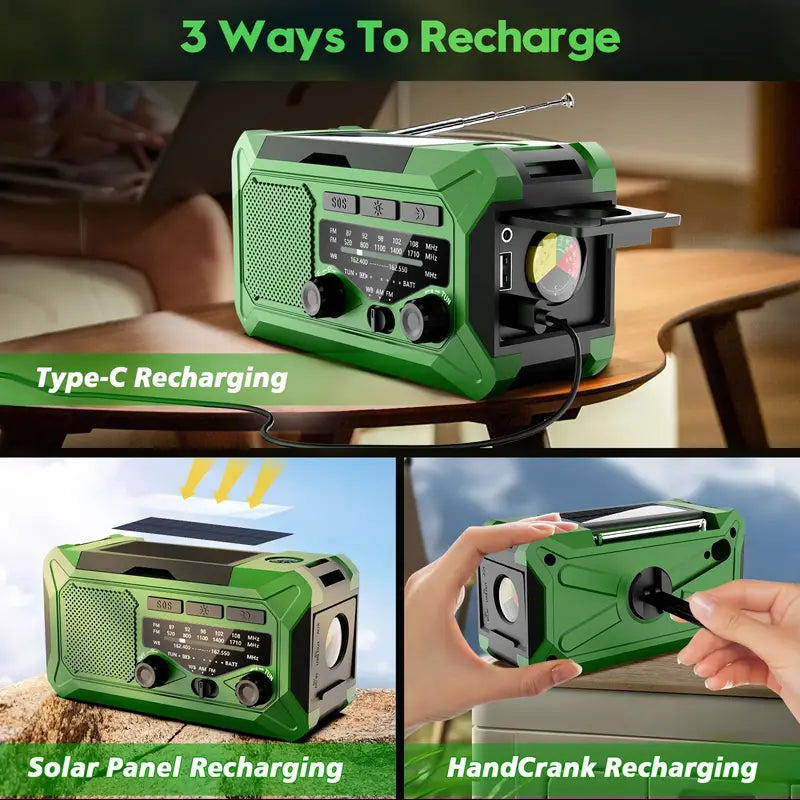Emergency Radio Power Bank 10,000mAh