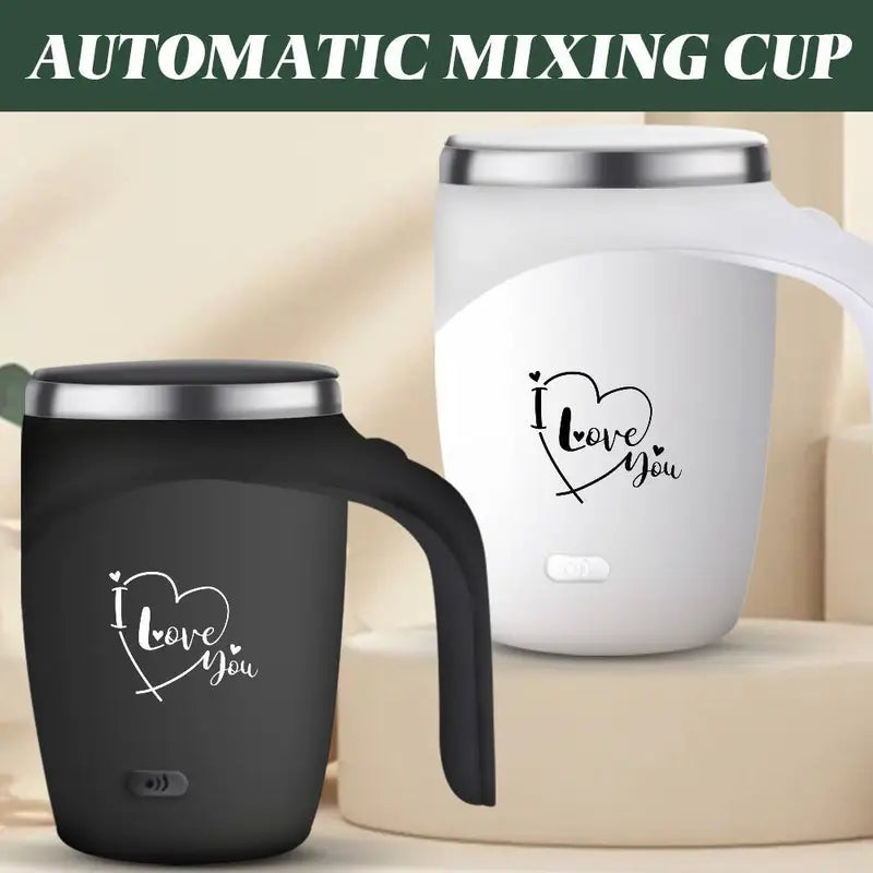 Self-Stirring Coffee Mug – “Will You Be My Godfather” Edition (Stainless Steel, 380ml)