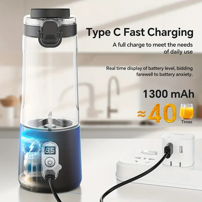 Portable Blender 350ml – High-Speed