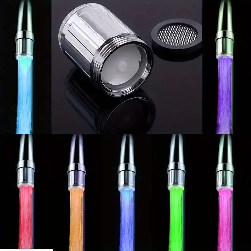 LED Faucet Light – Colorful, No Battery, Easy Install