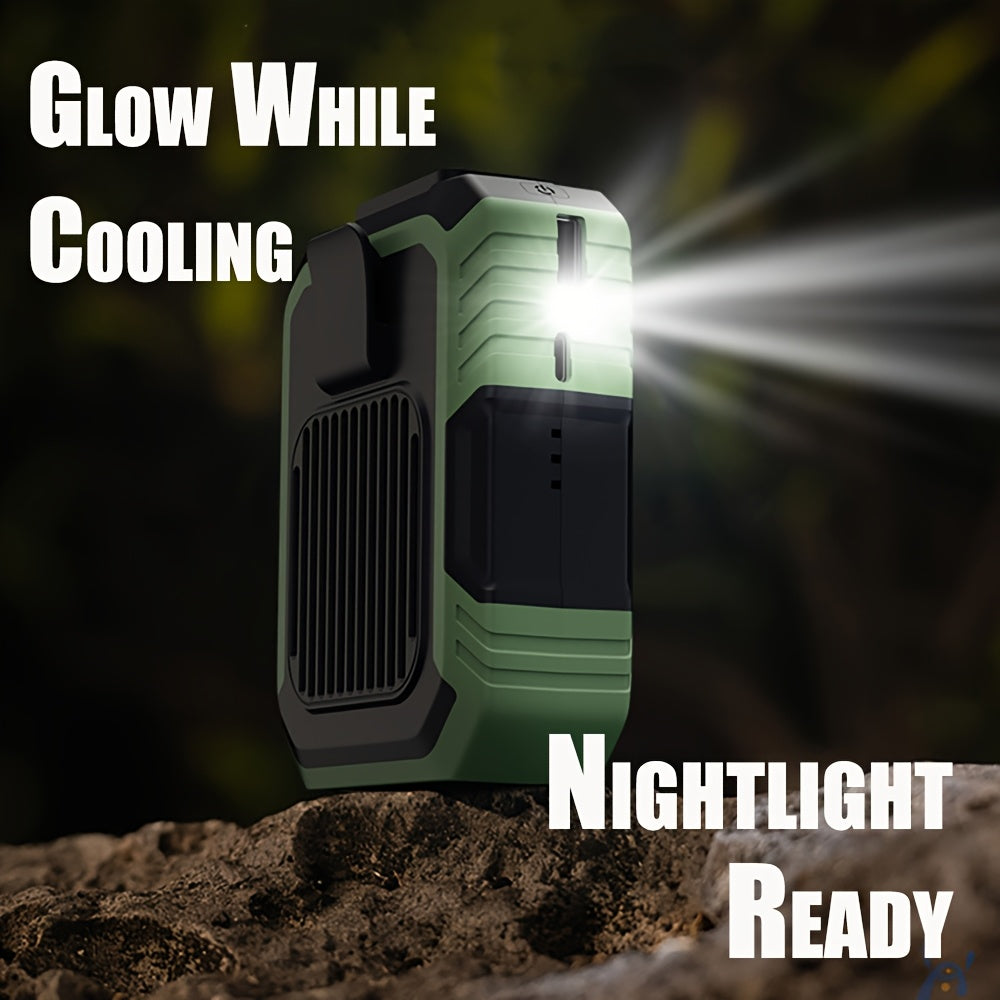 3-in-1 Portable Fan – Mini AC, Flashlight & Power Bank