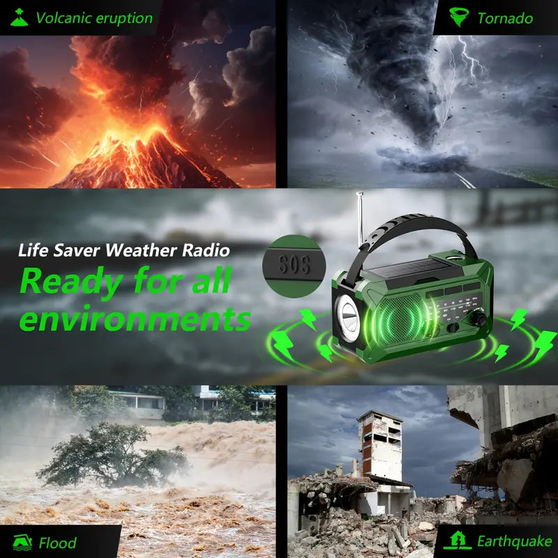 Emergency Radio Power Bank 10,000mAh